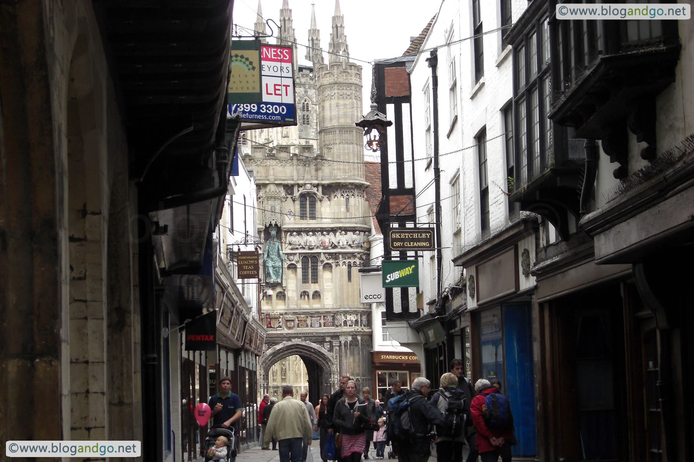 Canterbury - View leading to the Cathedral